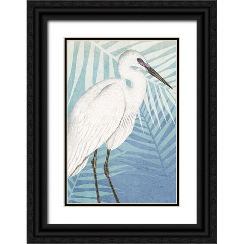 Cranes 1 Black Ornate Wood Framed Art Print with Double Matting by Allen, Kimberly