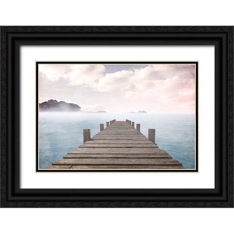 Out to Sea V2 Black Ornate Wood Framed Art Print with Double Matting by Allen, Kimberly