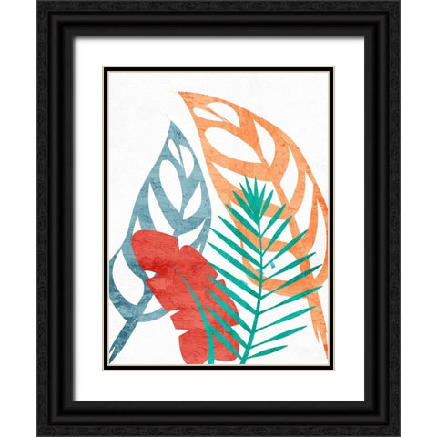 Bright Palms 1 Black Ornate Wood Framed Art Print with Double Matting by Allen, Kimberly