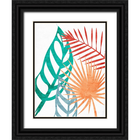 Bright Palms 2 Black Ornate Wood Framed Art Print with Double Matting by Allen, Kimberly