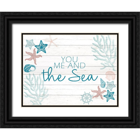 You Me Black Ornate Wood Framed Art Print with Double Matting by Allen, Kimberly