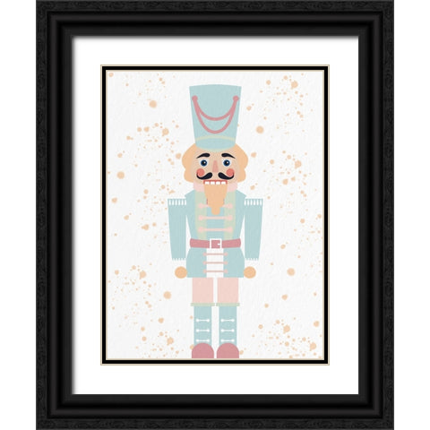 Pastel Nutcracker 1 Black Ornate Wood Framed Art Print with Double Matting by Allen, Kimberly