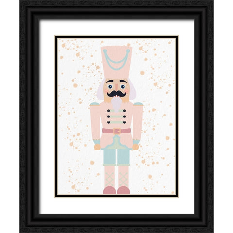 Pastel Nutcracker 2 Black Ornate Wood Framed Art Print with Double Matting by Allen, Kimberly