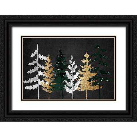 In the Pines Black Ornate Wood Framed Art Print with Double Matting by Allen, Kimberly