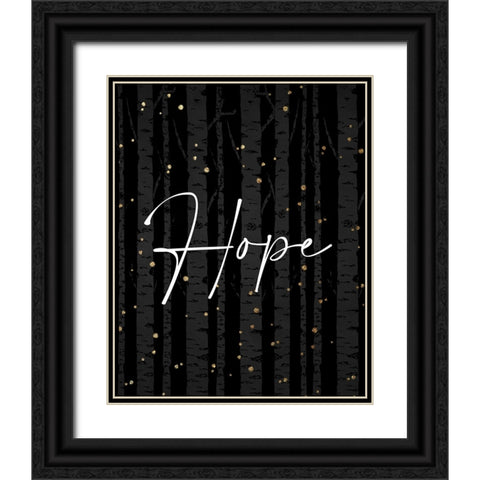 Peace Hope 2 Black Ornate Wood Framed Art Print with Double Matting by Allen, Kimberly