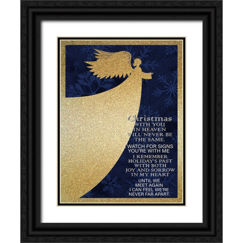 Christmas Heaven Black Ornate Wood Framed Art Print with Double Matting by Allen, Kimberly