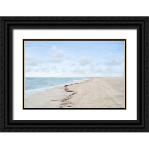 Coastline Black Ornate Wood Framed Art Print with Double Matting by Allen, Kimberly