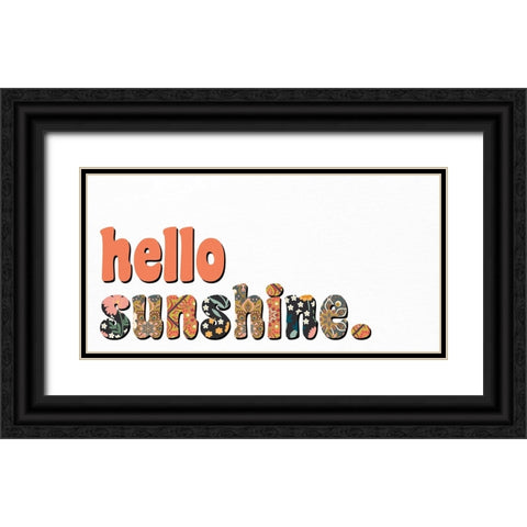 Hello Sunshine Black Ornate Wood Framed Art Print with Double Matting by Allen, Kimberly