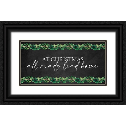 All Roads Lead Home Black Ornate Wood Framed Art Print with Double Matting by Allen, Kimberly