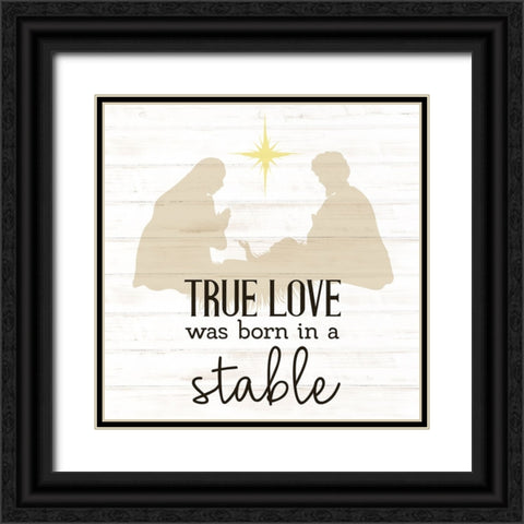 In A Stable Black Ornate Wood Framed Art Print with Double Matting by Allen, Kimberly