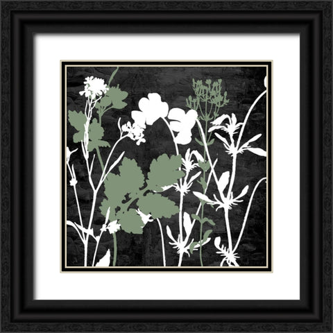 Sketched Field 2 Black Ornate Wood Framed Art Print with Double Matting by Allen, Kimberly