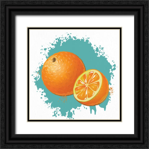 Summer Fruit 3 Black Ornate Wood Framed Art Print with Double Matting by Allen, Kimberly