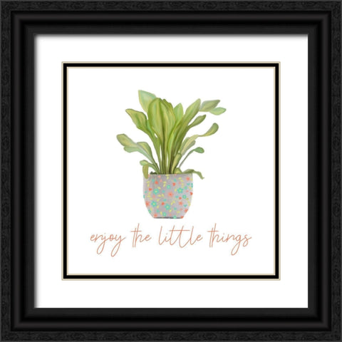 Greens 1 Black Ornate Wood Framed Art Print with Double Matting by Allen, Kimberly