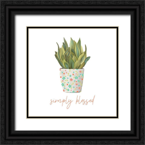 Greens 2 Black Ornate Wood Framed Art Print with Double Matting by Allen, Kimberly