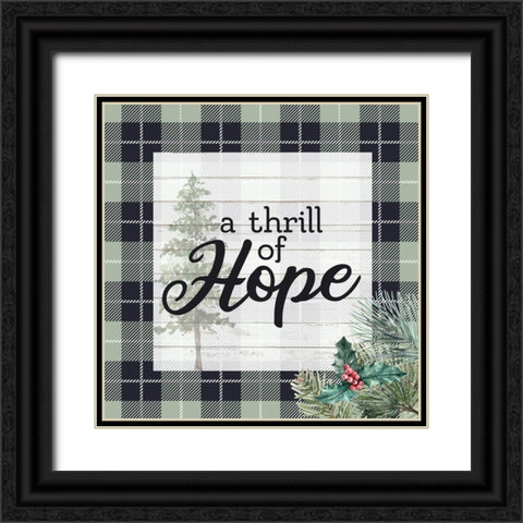 A Thrill of Hope Black Ornate Wood Framed Art Print with Double Matting by Allen, Kimberly