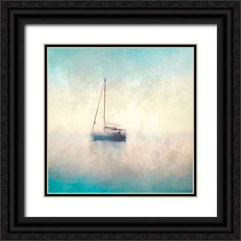 Sunset Sail Black Ornate Wood Framed Art Print with Double Matting by Allen, Kimberly