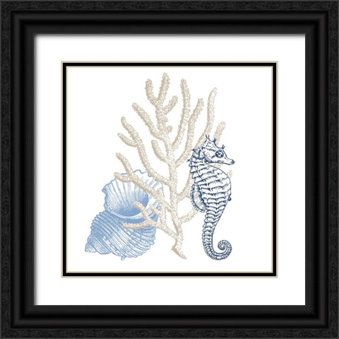 Seaside 3 Black Ornate Wood Framed Art Print with Double Matting by Allen, Kimberly
