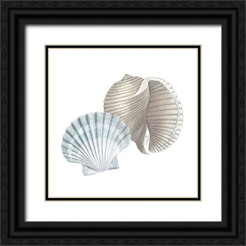 Seaside 4 Black Ornate Wood Framed Art Print with Double Matting by Allen, Kimberly