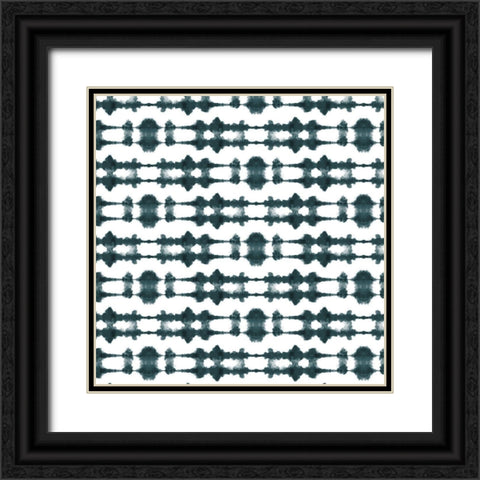 Shibori 2 Black Ornate Wood Framed Art Print with Double Matting by Allen, Kimberly