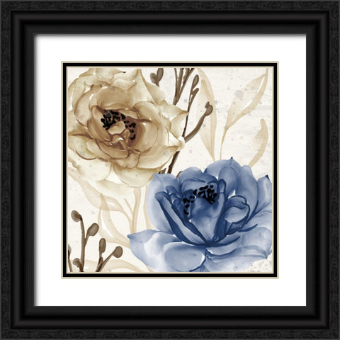 Blue Notes 2 Black Ornate Wood Framed Art Print with Double Matting by Allen, Kimberly