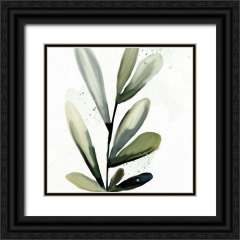 Muted Greens 2 Black Ornate Wood Framed Art Print with Double Matting by Allen, Kimberly