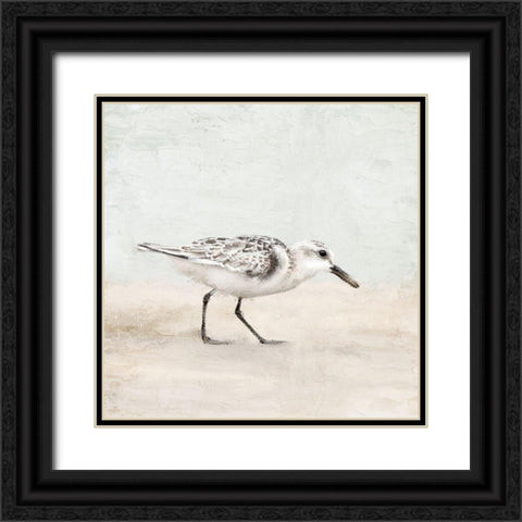 Sandpiper 1 Black Ornate Wood Framed Art Print with Double Matting by Allen, Kimberly