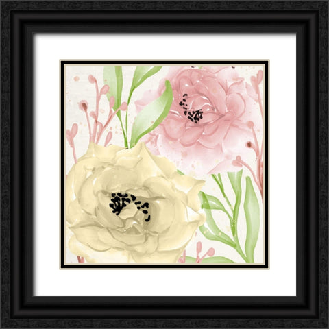 Spring Notes 1 Black Ornate Wood Framed Art Print with Double Matting by Allen, Kimberly