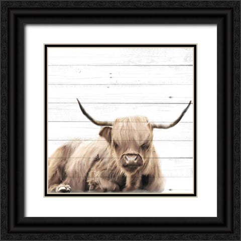 Highland V2 Black Ornate Wood Framed Art Print with Double Matting by Allen, Kimberly