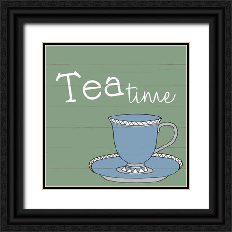 Tea Time 1 Black Ornate Wood Framed Art Print with Double Matting by Allen, Kimberly