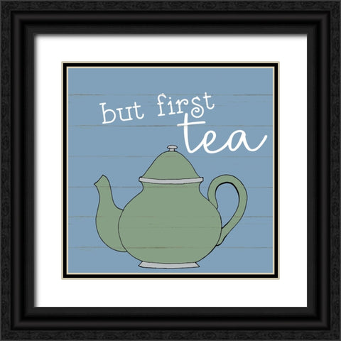 Tea Time 2 Black Ornate Wood Framed Art Print with Double Matting by Allen, Kimberly
