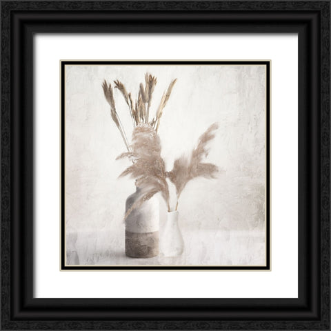 Dried Vases Black Ornate Wood Framed Art Print with Double Matting by Allen, Kimberly