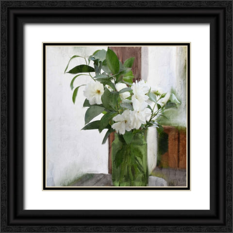 Summer Greens Black Ornate Wood Framed Art Print with Double Matting by Allen, Kimberly