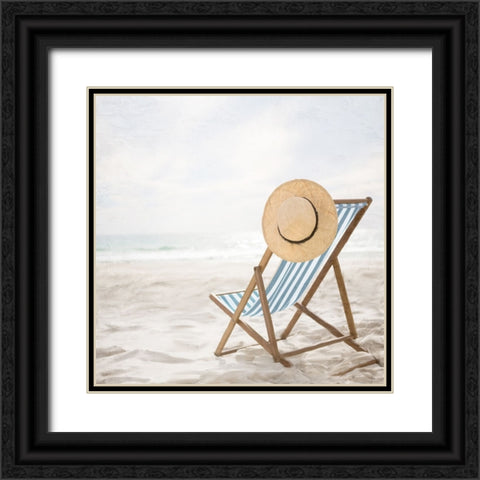 Beach Peace Black Ornate Wood Framed Art Print with Double Matting by Allen, Kimberly