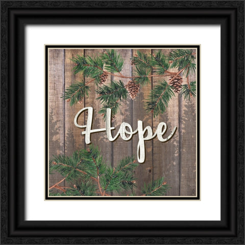 Peace 2 Black Ornate Wood Framed Art Print with Double Matting by Allen, Kimberly