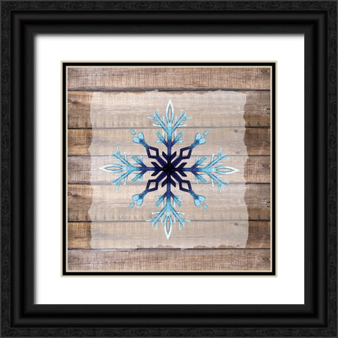 Snowflake Woods 1 Black Ornate Wood Framed Art Print with Double Matting by Allen, Kimberly