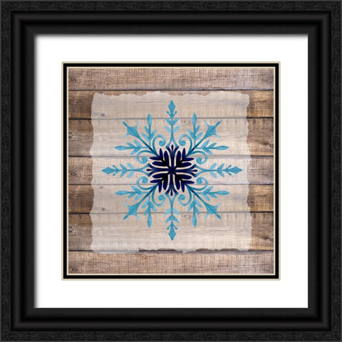 Snowflake Woods 2 Black Ornate Wood Framed Art Print with Double Matting by Allen, Kimberly