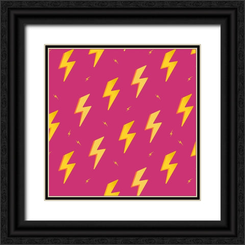 Lighting Pattern Black Ornate Wood Framed Art Print with Double Matting by Allen, Kimberly