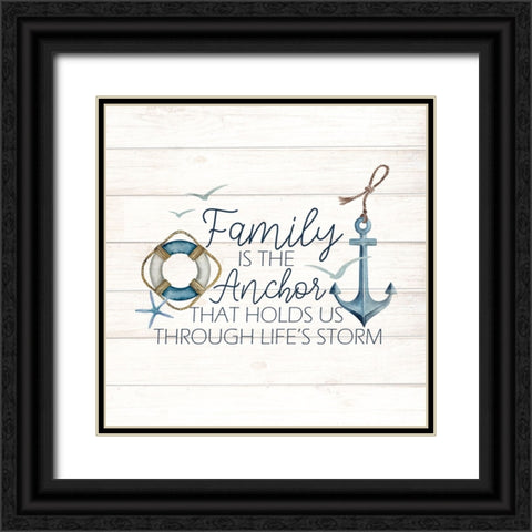 Anchor Home 2 Black Ornate Wood Framed Art Print with Double Matting by Allen, Kimberly