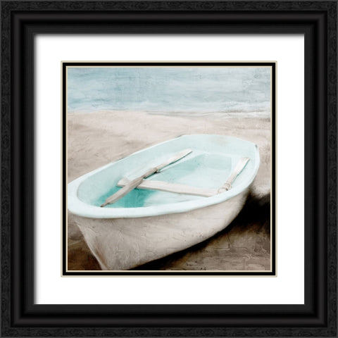 Beachside Black Ornate Wood Framed Art Print with Double Matting by Allen, Kimberly