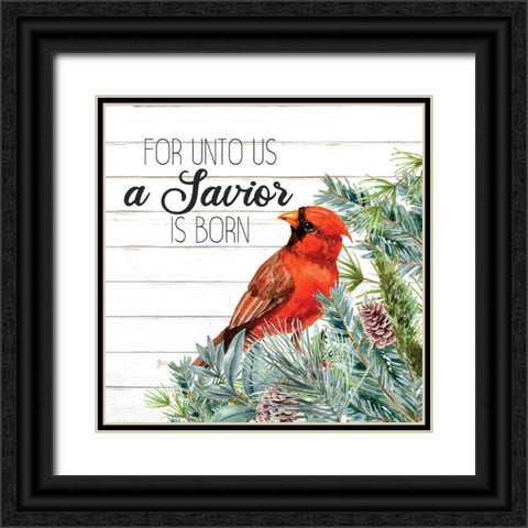 A Saviour Black Ornate Wood Framed Art Print with Double Matting by Allen, Kimberly