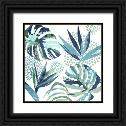 Spotted Palms 1 Black Ornate Wood Framed Art Print with Double Matting by Allen, Kimberly