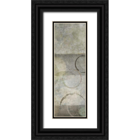 Circles and Patterns I Black Ornate Wood Framed Art Print with Double Matting by Emery, Kristin