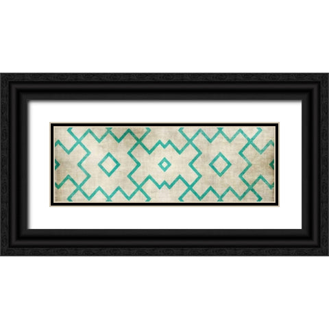 Pattern Black Ornate Wood Framed Art Print with Double Matting by Emery, Kristin