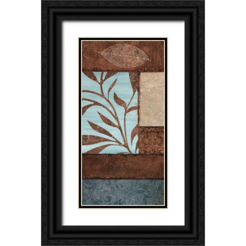 Simple Flow 1 Black Ornate Wood Framed Art Print with Double Matting by Emery, Kristin