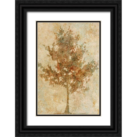 Fall Tree Black Ornate Wood Framed Art Print with Double Matting by Emery, Kristin