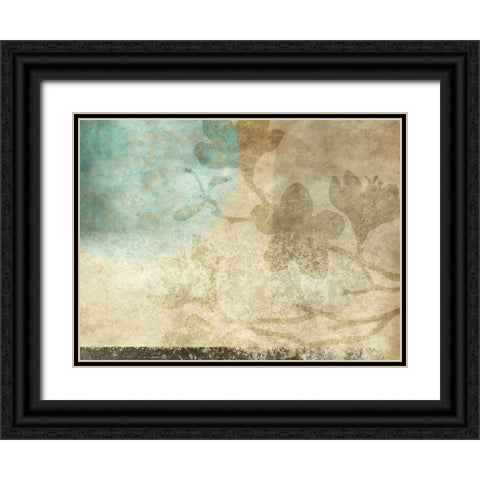 Paradise Moon IV Black Ornate Wood Framed Art Print with Double Matting by Emery, Kristin