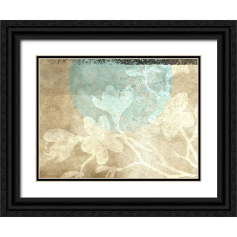 Paradise Moon VI Black Ornate Wood Framed Art Print with Double Matting by Emery, Kristin