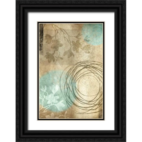 Paradise Moon XV Black Ornate Wood Framed Art Print with Double Matting by Emery, Kristin