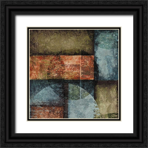 Square I Black Ornate Wood Framed Art Print with Double Matting by Emery, Kristin