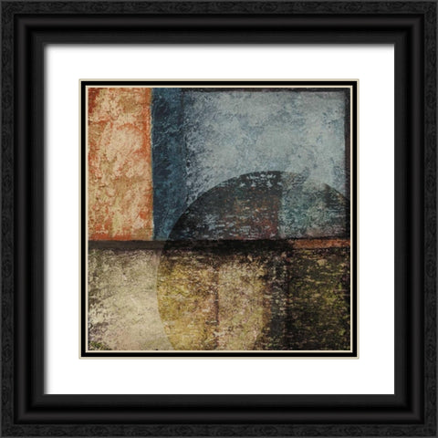 Square III Black Ornate Wood Framed Art Print with Double Matting by Emery, Kristin